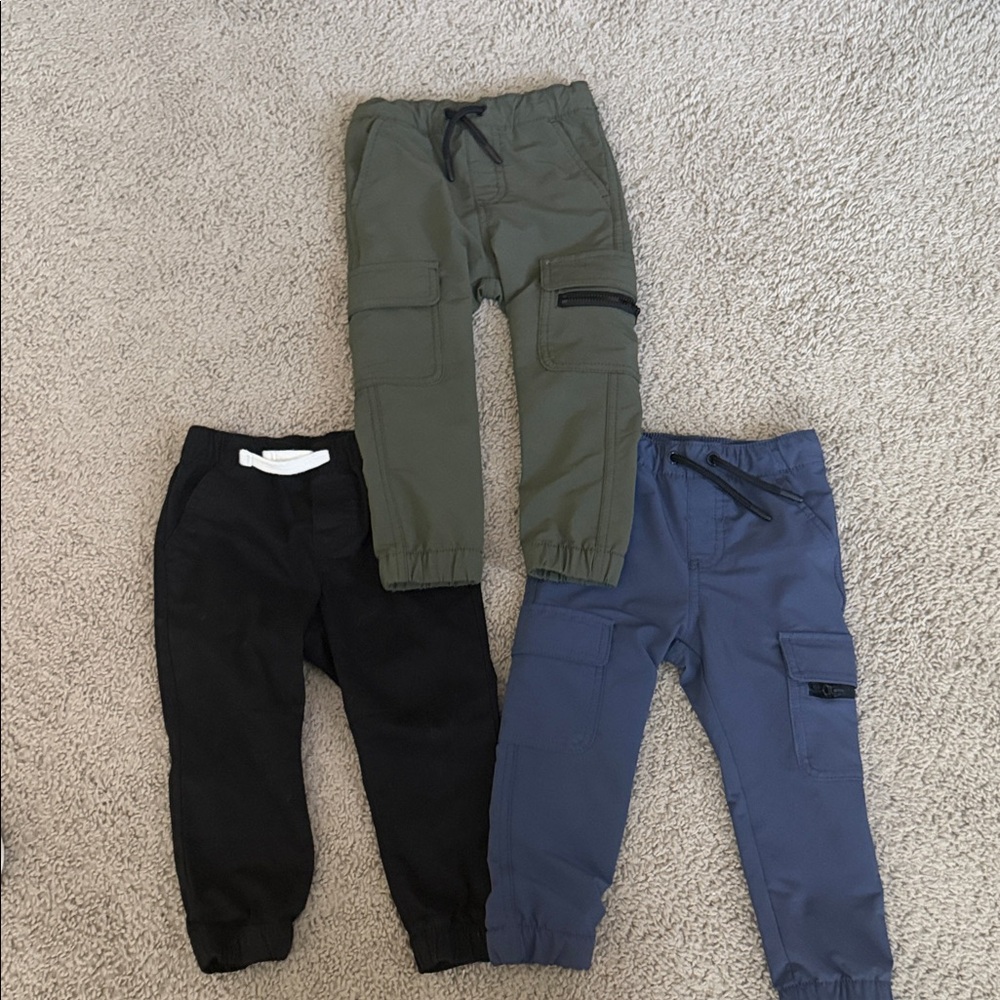 Cat&Jack-Kids Jogger Pants - Olive, Black & Blue